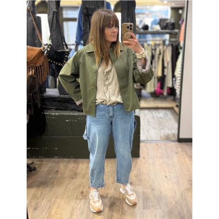 Veste trench kaki