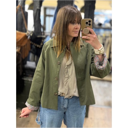 Veste trench kaki