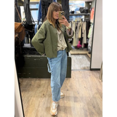 Veste trench kaki