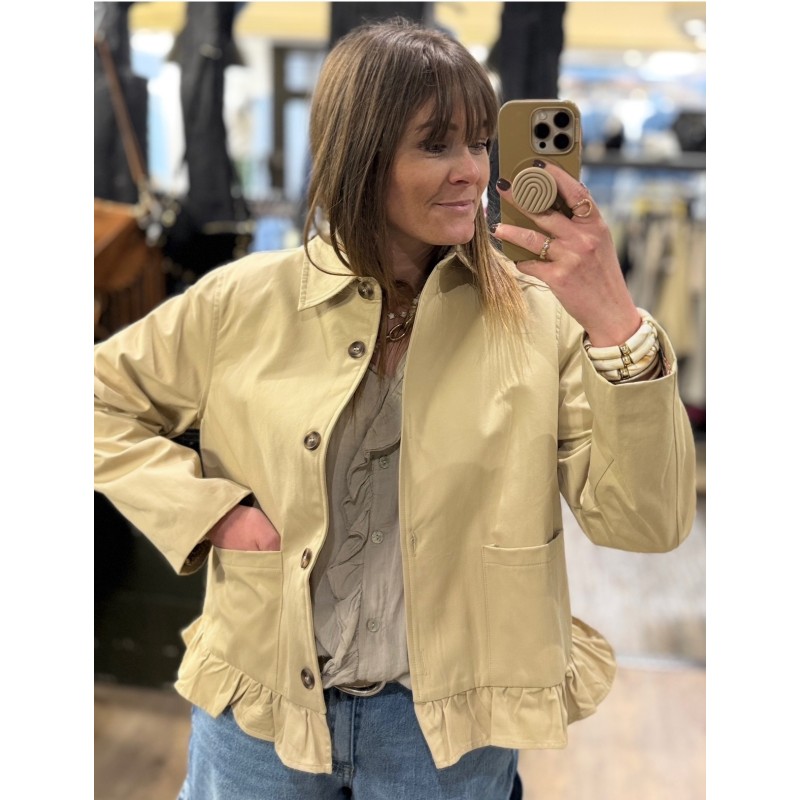 Veste trench volants