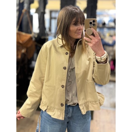 Veste trench volants
