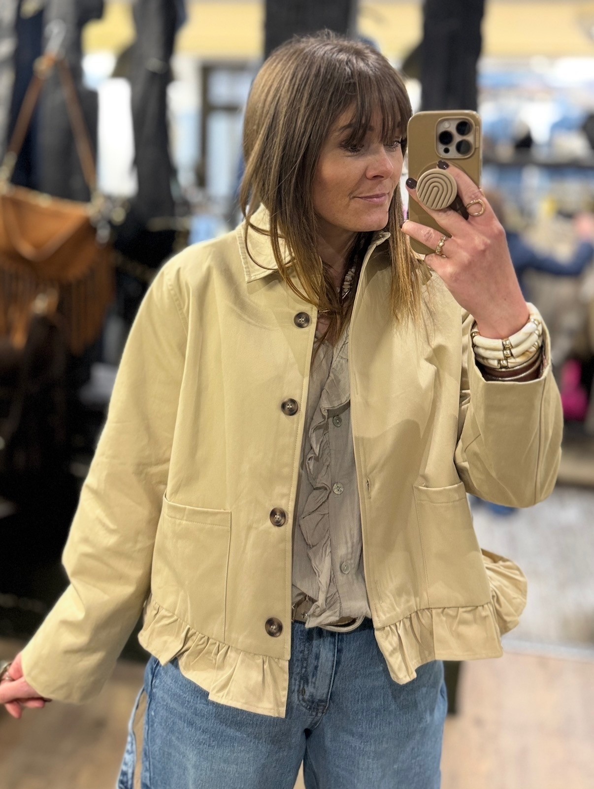 Veste trench volants