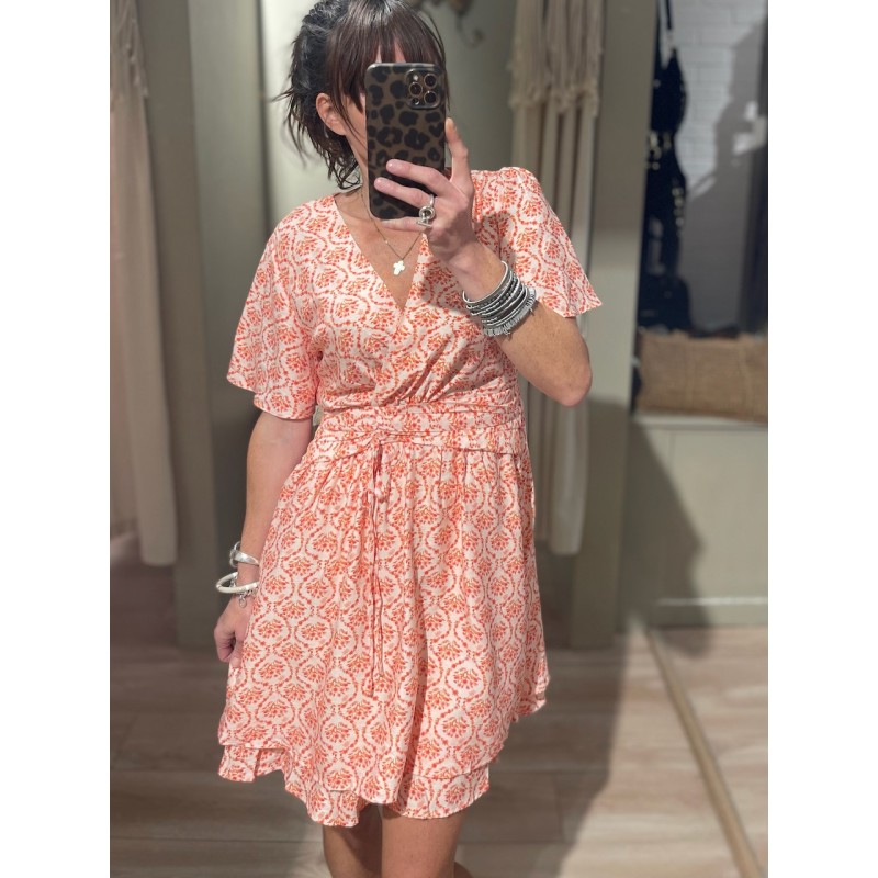Robe flowers orange