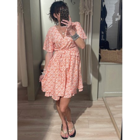 Robe flowers orange