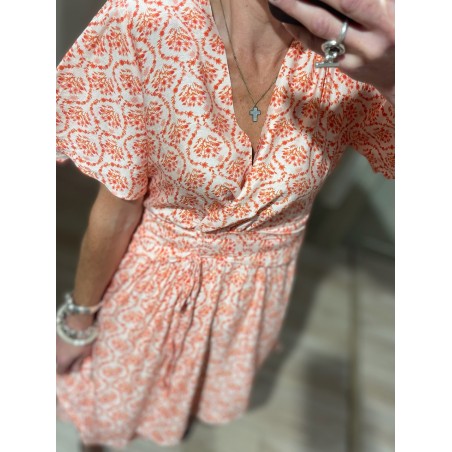 Robe flowers orange