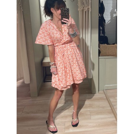 Robe flowers orange