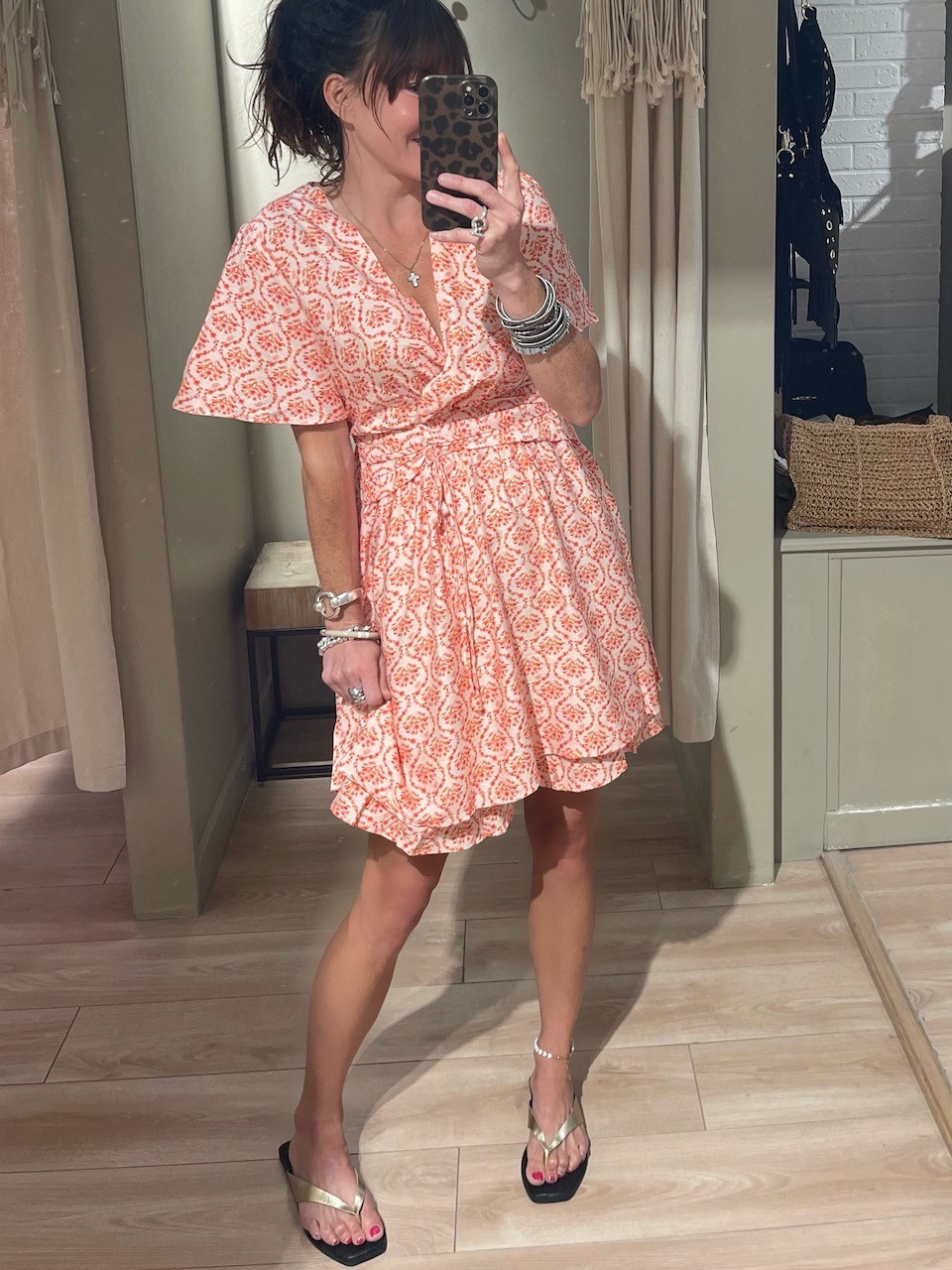 Robe flowers orange