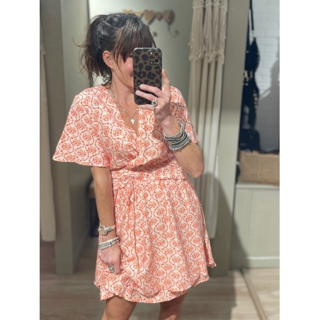 Robe flowers orange