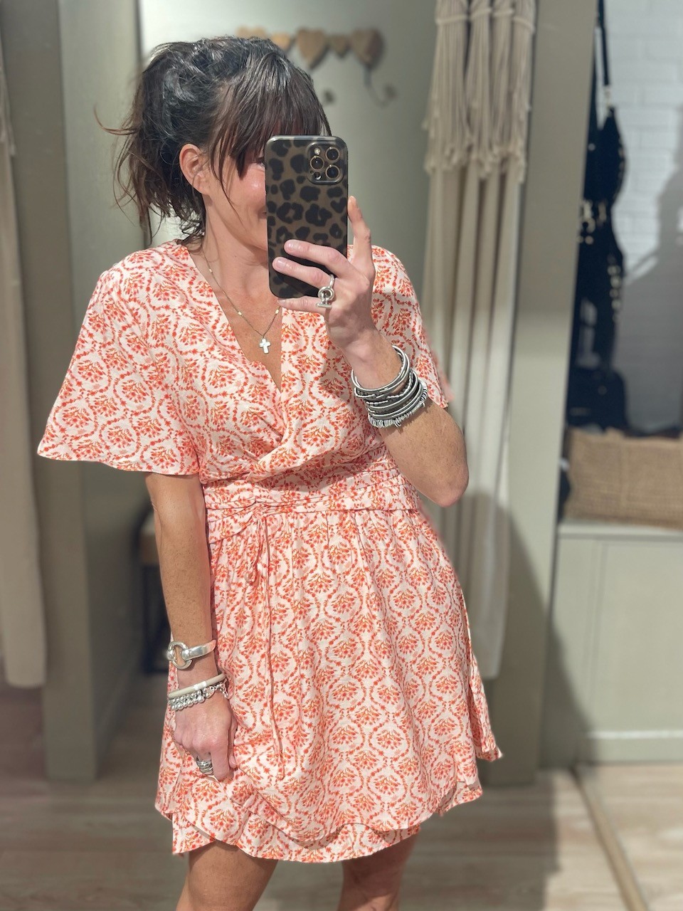 Robe flowers orange