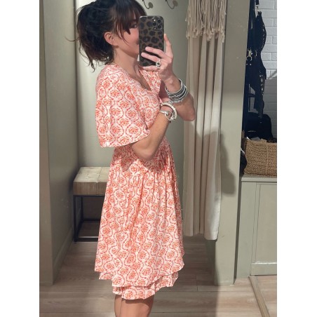 Robe flowers orange