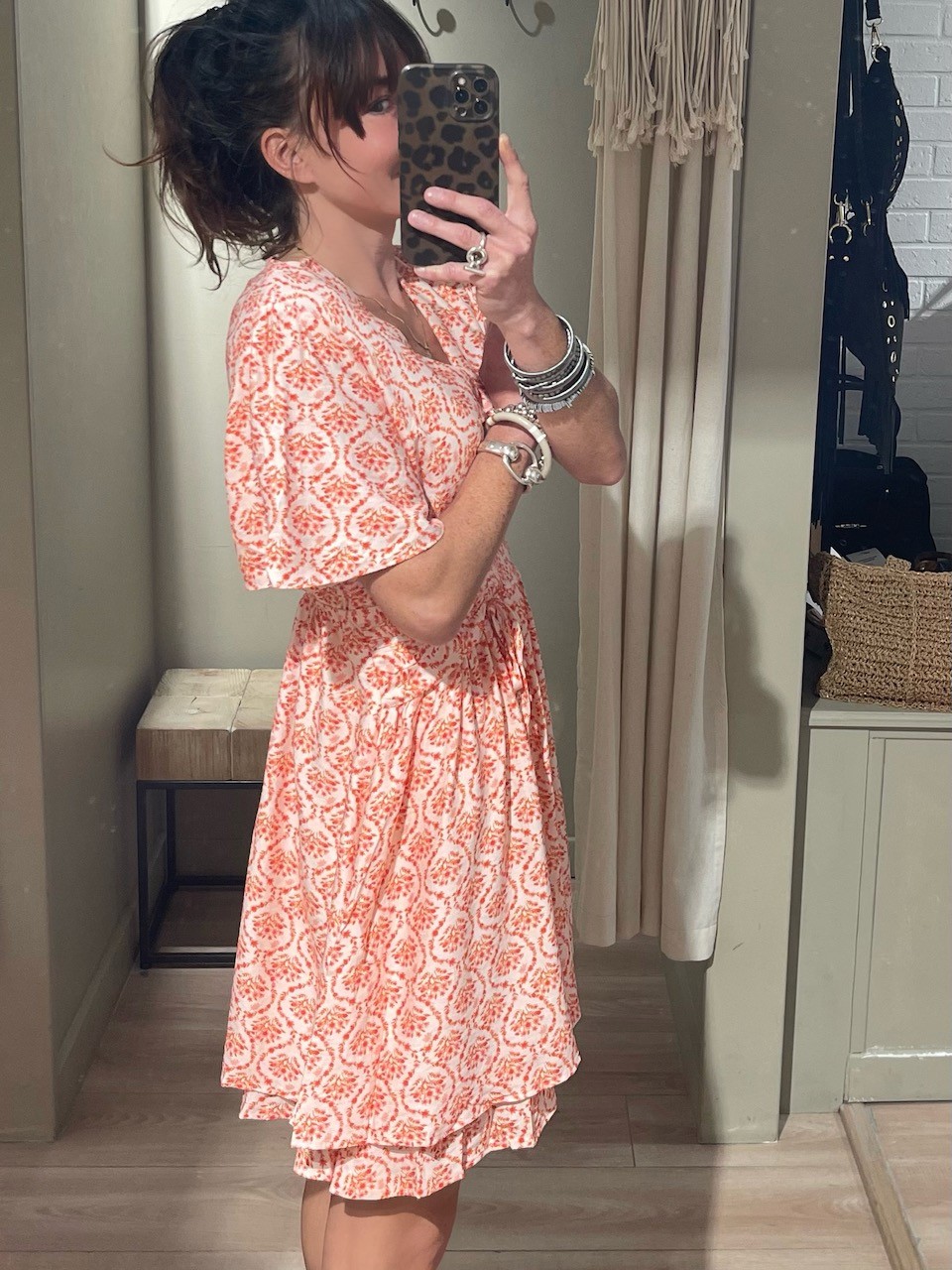 Robe flowers orange