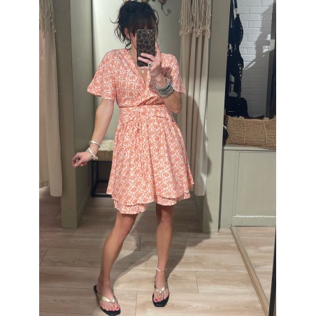 Robe flowers orange
