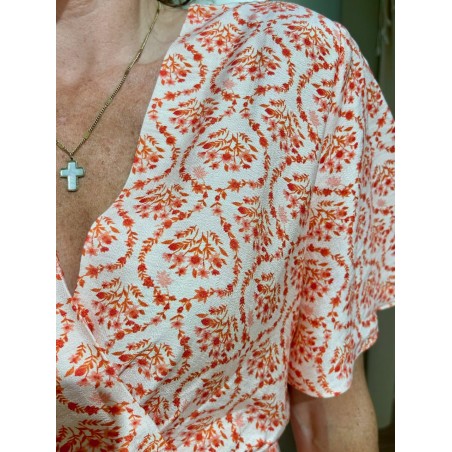 Robe flowers orange