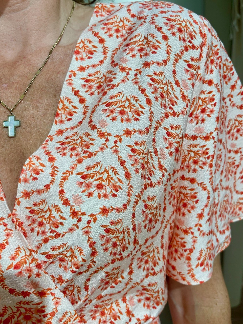 Robe flowers orange