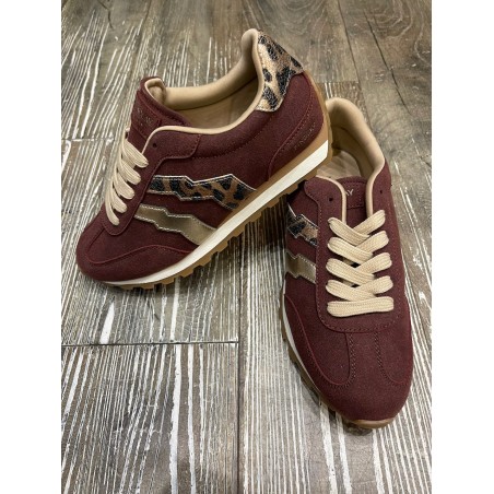 Baskets running Bordeaux