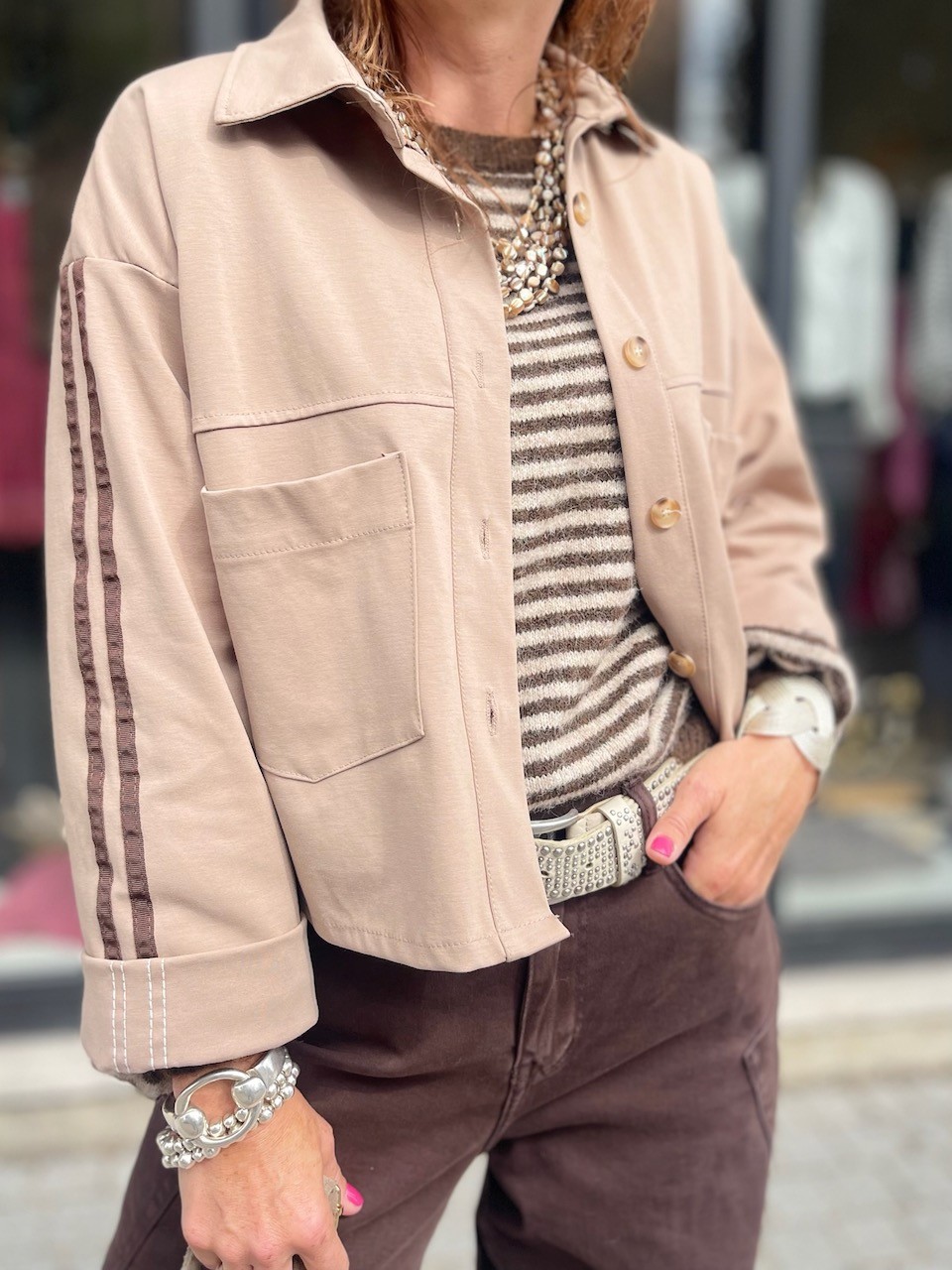 Veste bandes