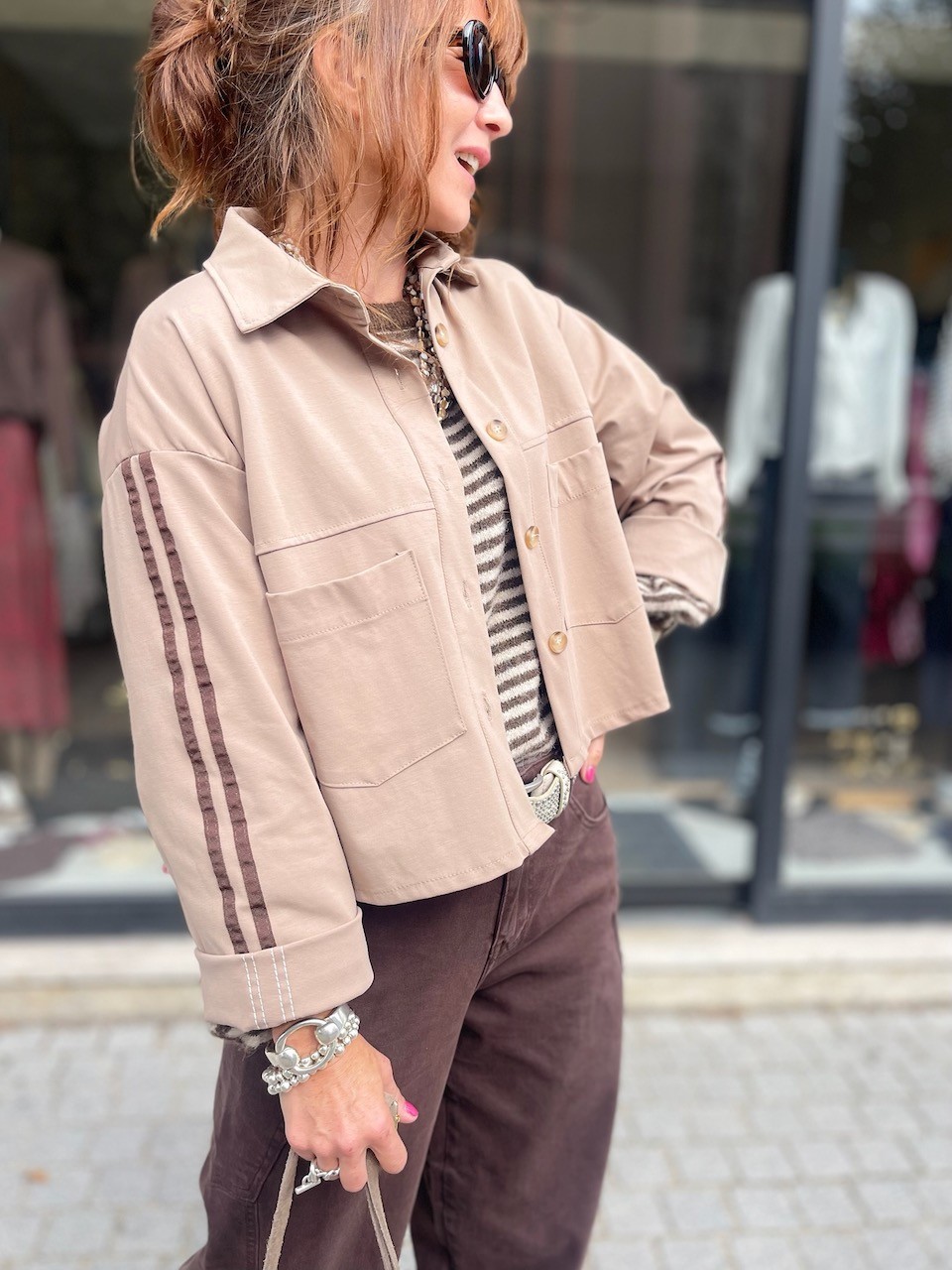 Veste bandes