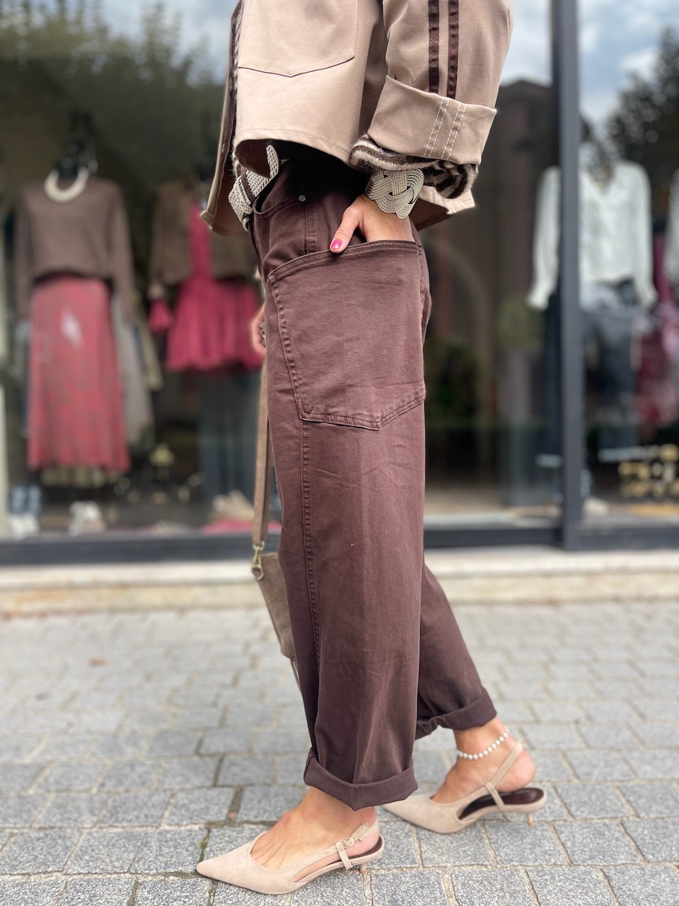 Pantalon poche choco