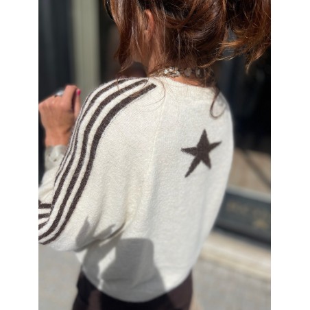 Pull bandes et étoile