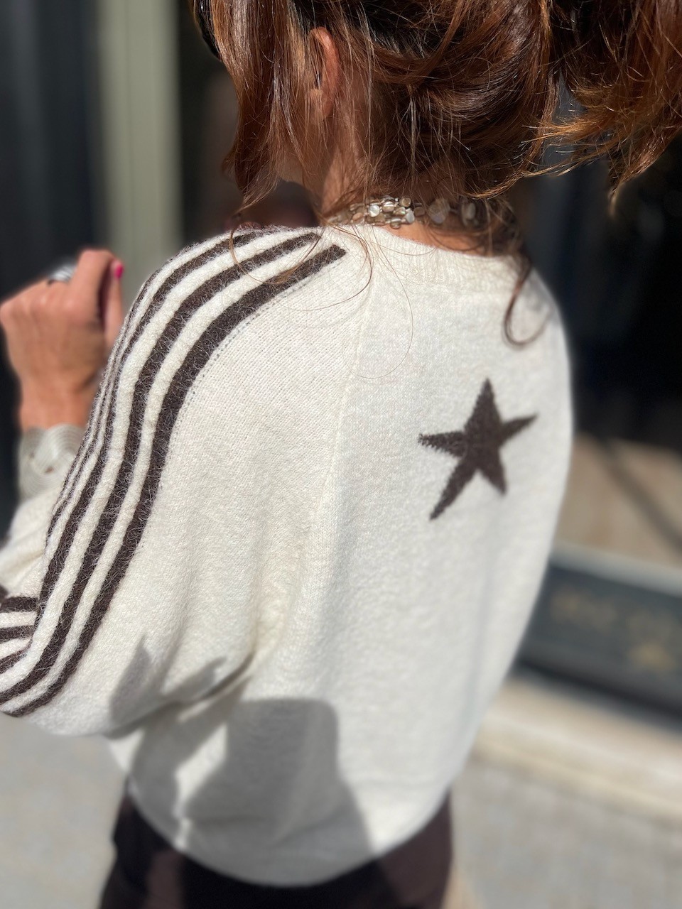 Pull bandes et étoile