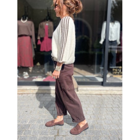 Pull bandes et étoile