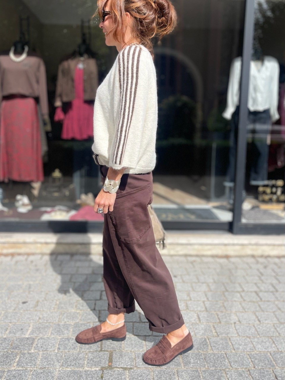 Pull bandes et étoile