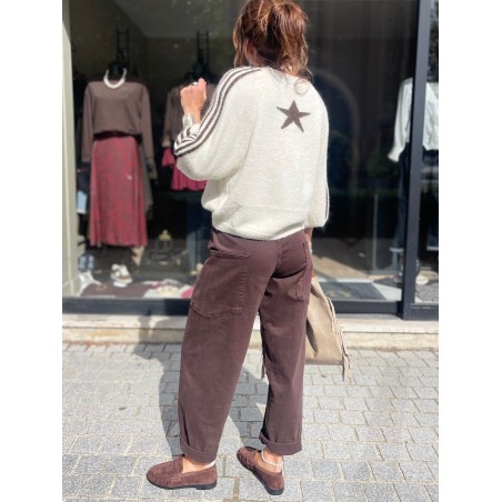 Pull bandes et étoile