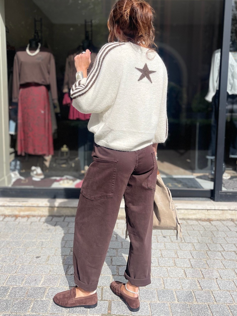 Pull bandes et étoile