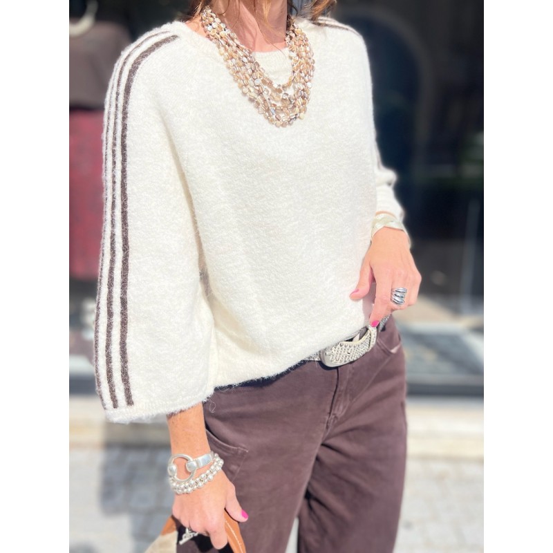 Pull bandes et étoile