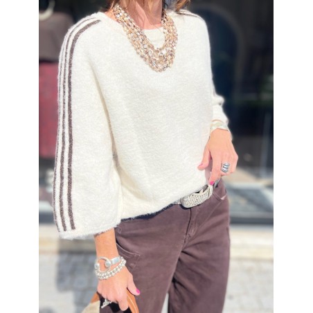 Pull bandes et étoile