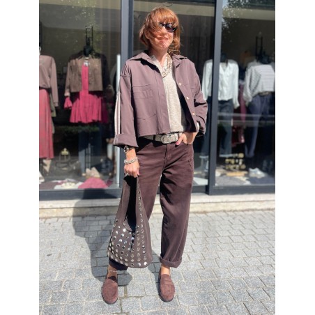 Veste bandes choco
