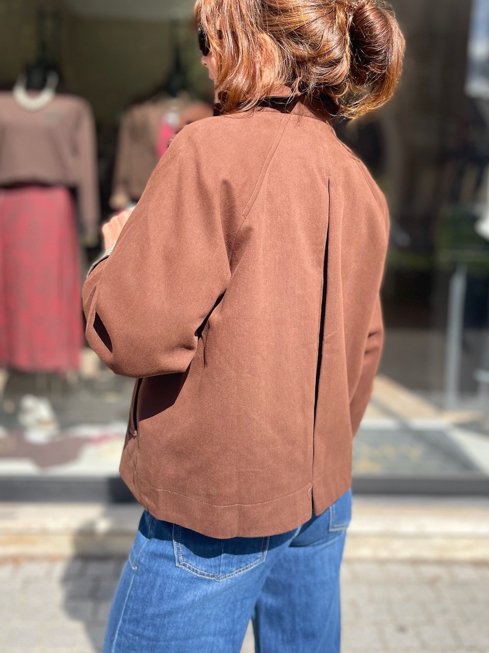 Veste col montant