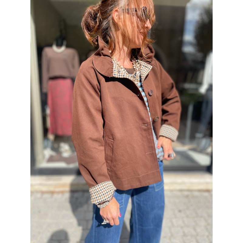 Veste col montant