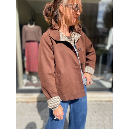 Veste col montant
