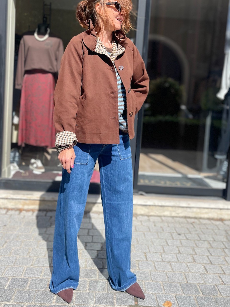 Veste col montant