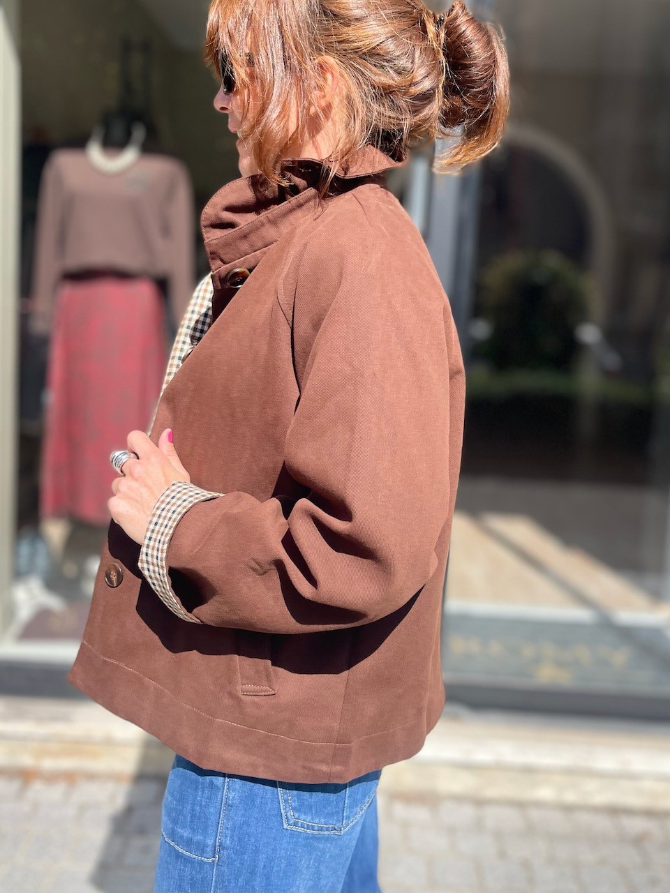 Veste col montant