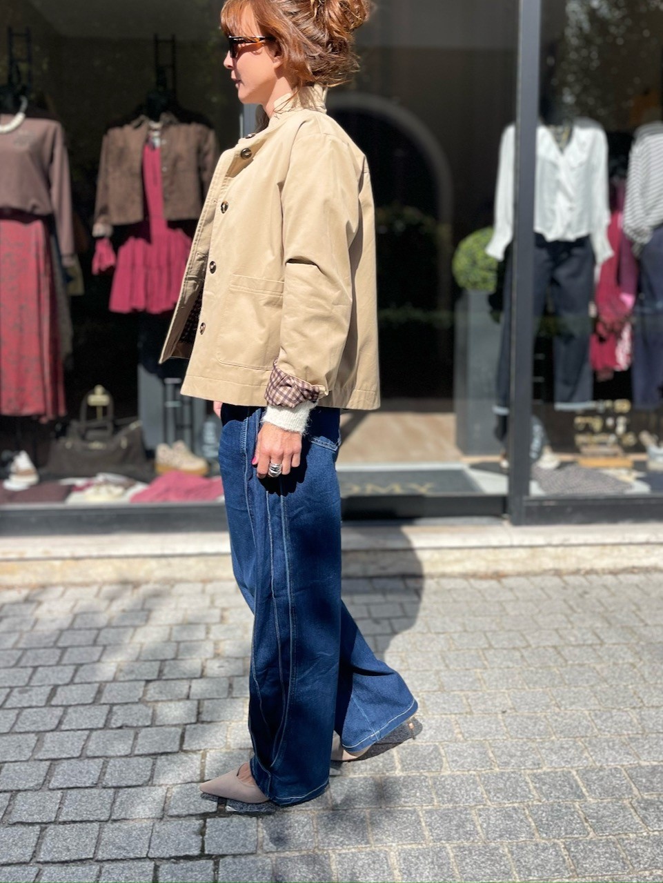 Trench col volant