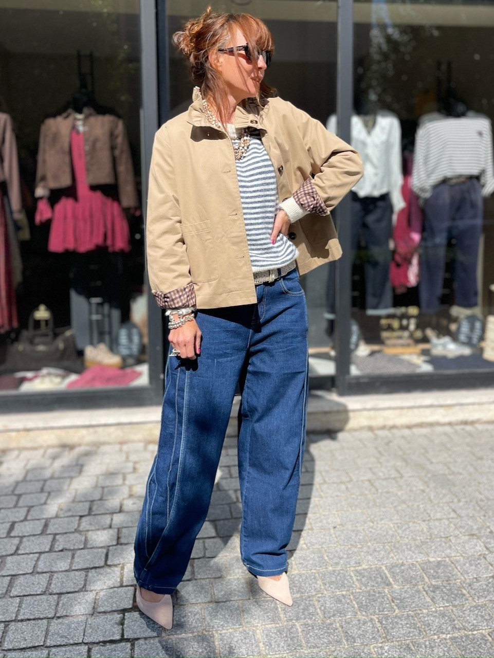Trench col volant
