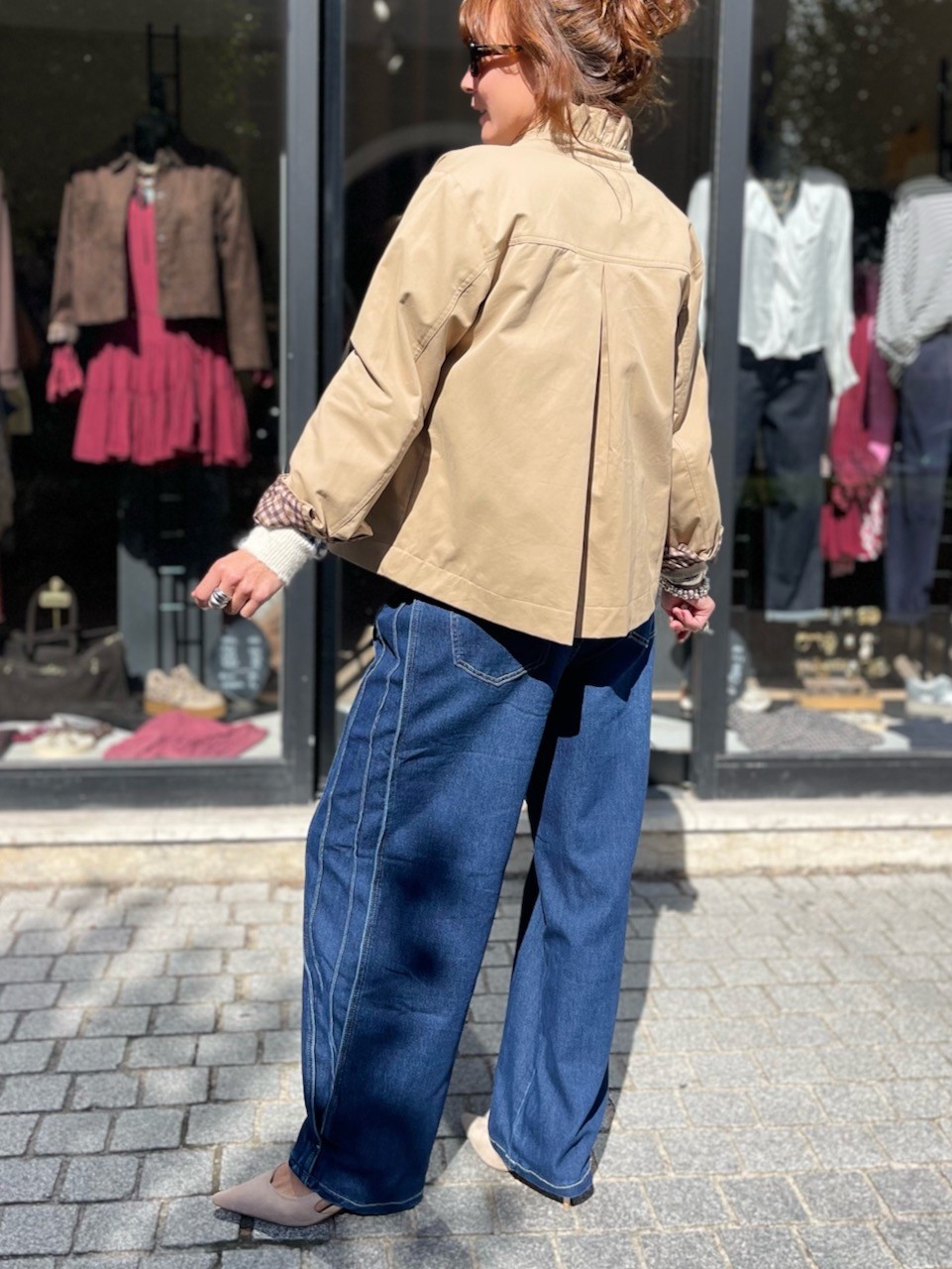 Trench col volant