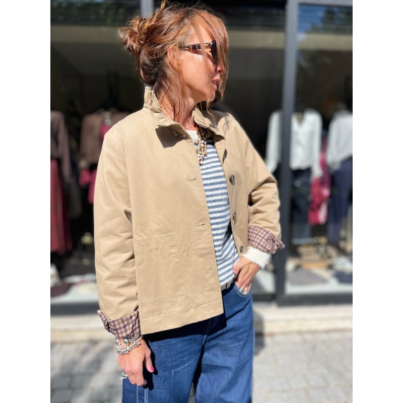Trench col volant