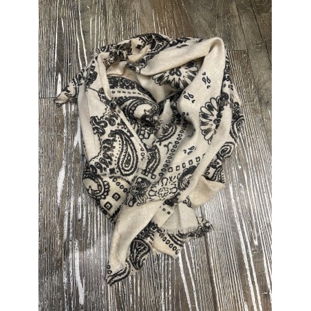 Foulard rectangle Ecru