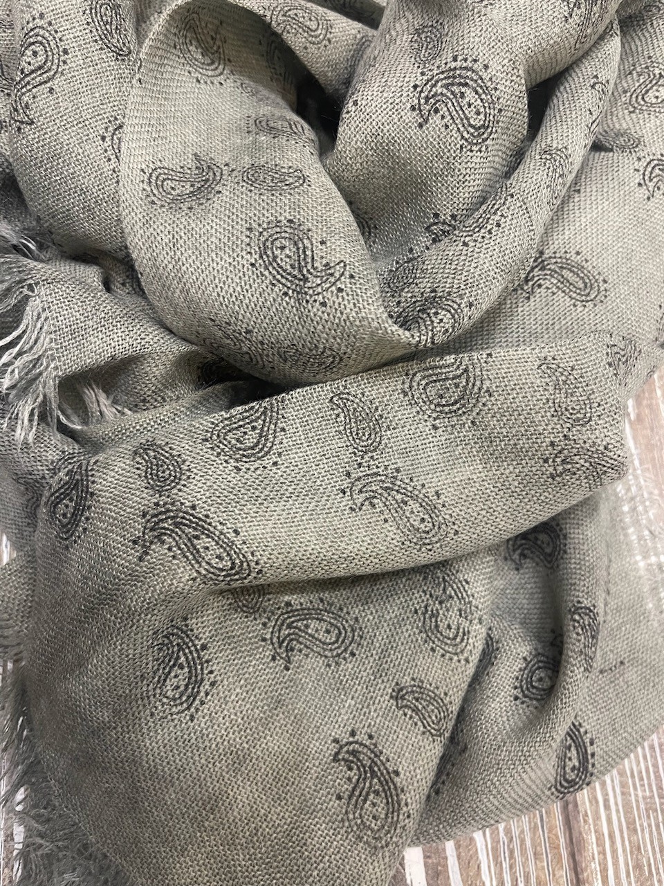 Foulard rectangle Kaki