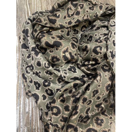 Foulard Léo Kaki