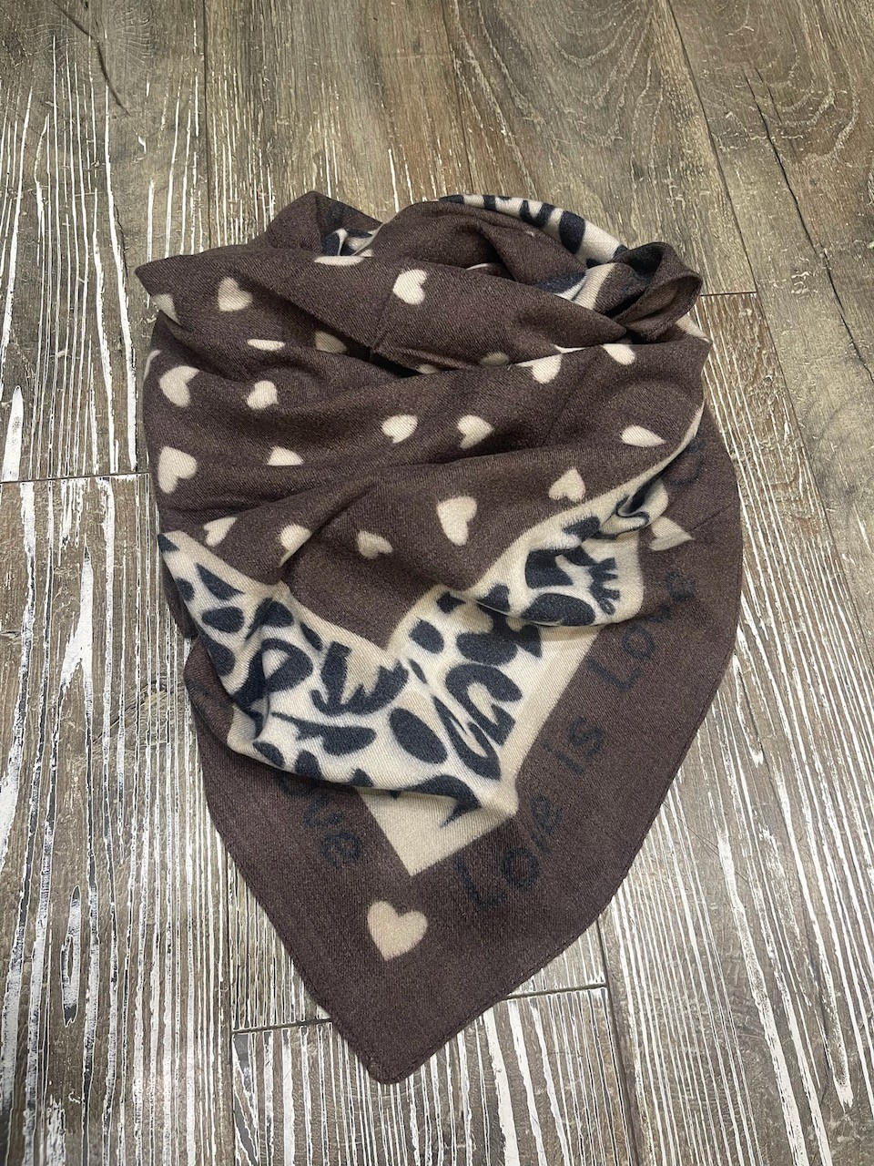 Foulard Carré Love choco