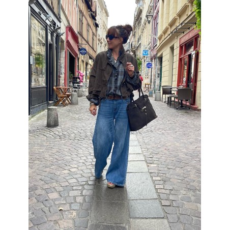Veste en jean Chocolat