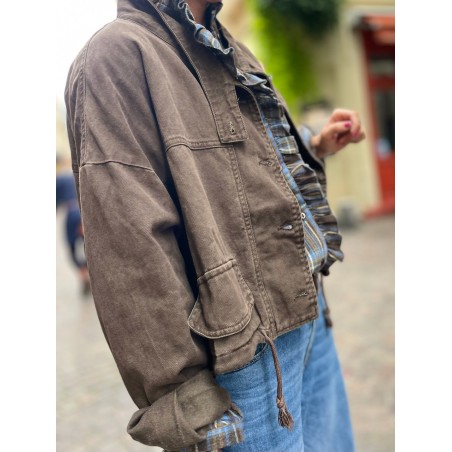 Veste en jean Chocolat