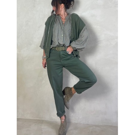 Gilet Mohair sans manches capuche