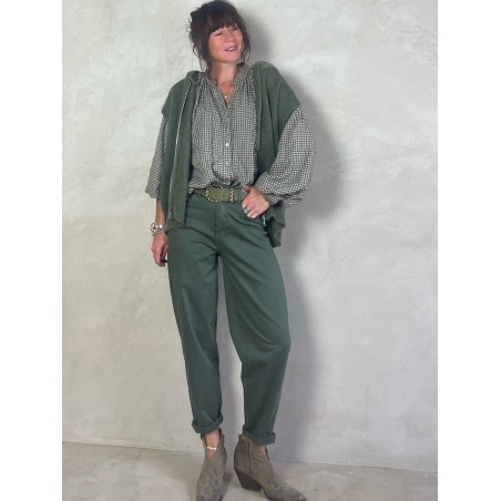 Gilet Mohair sans manches capuche