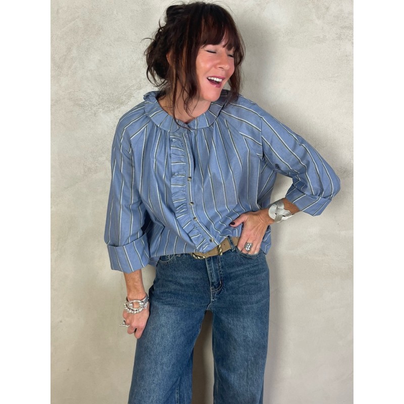 Chemise col claudine