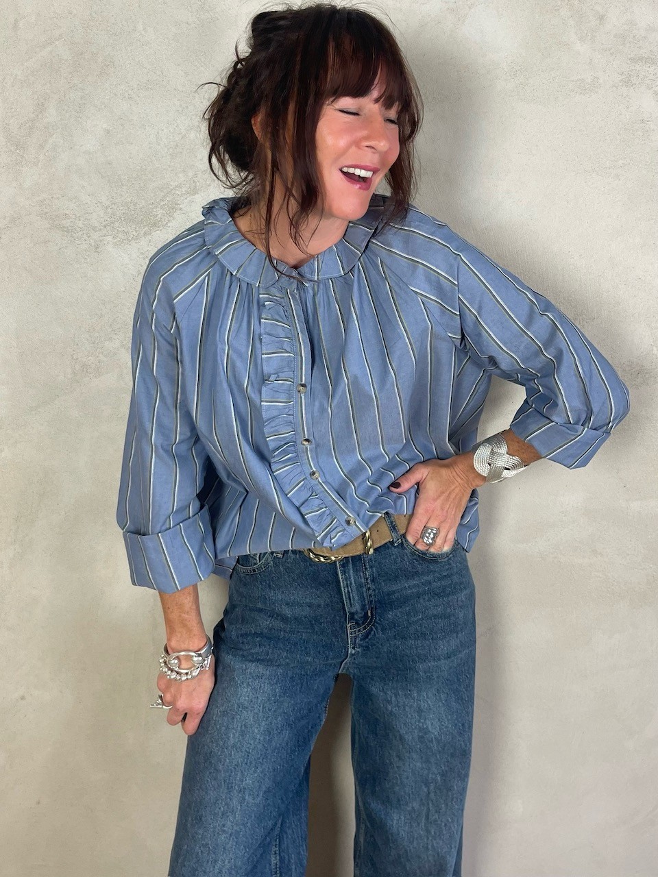 Chemise col claudine